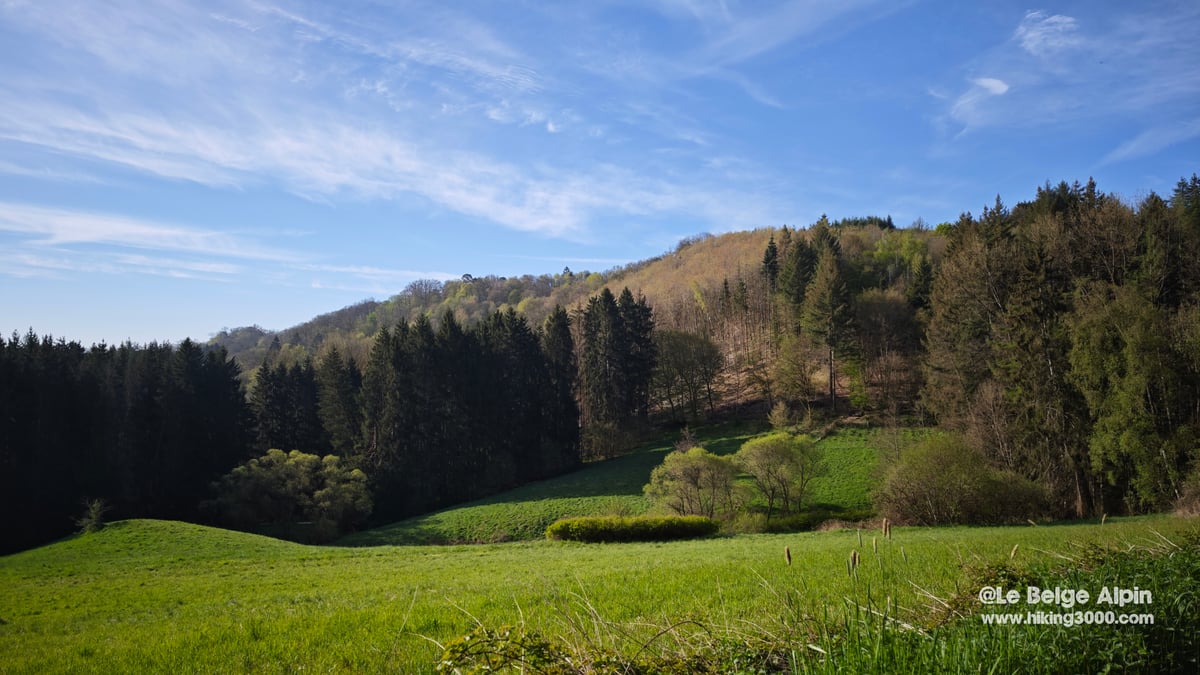 Rolling Eifel panorama, first look at the area