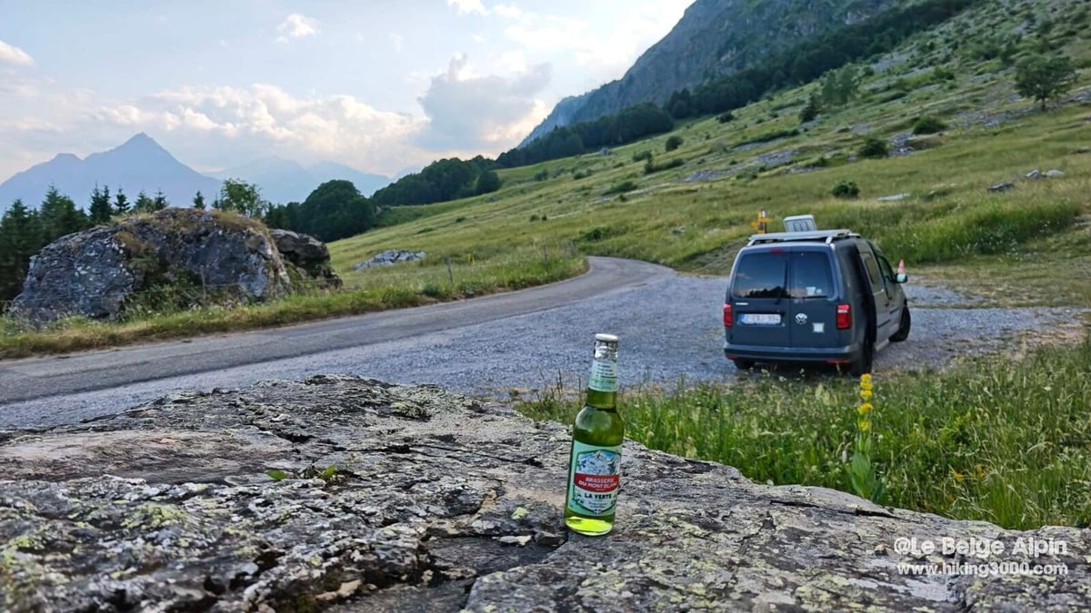 Fin de journée au van, une Mont-Blanc bien méritée