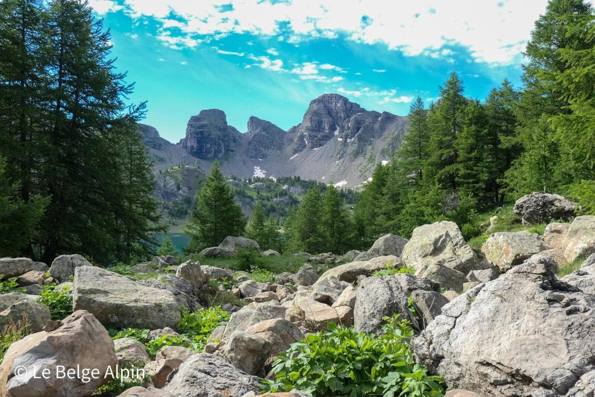 Arrivée au lac d'Allos, 2226 m