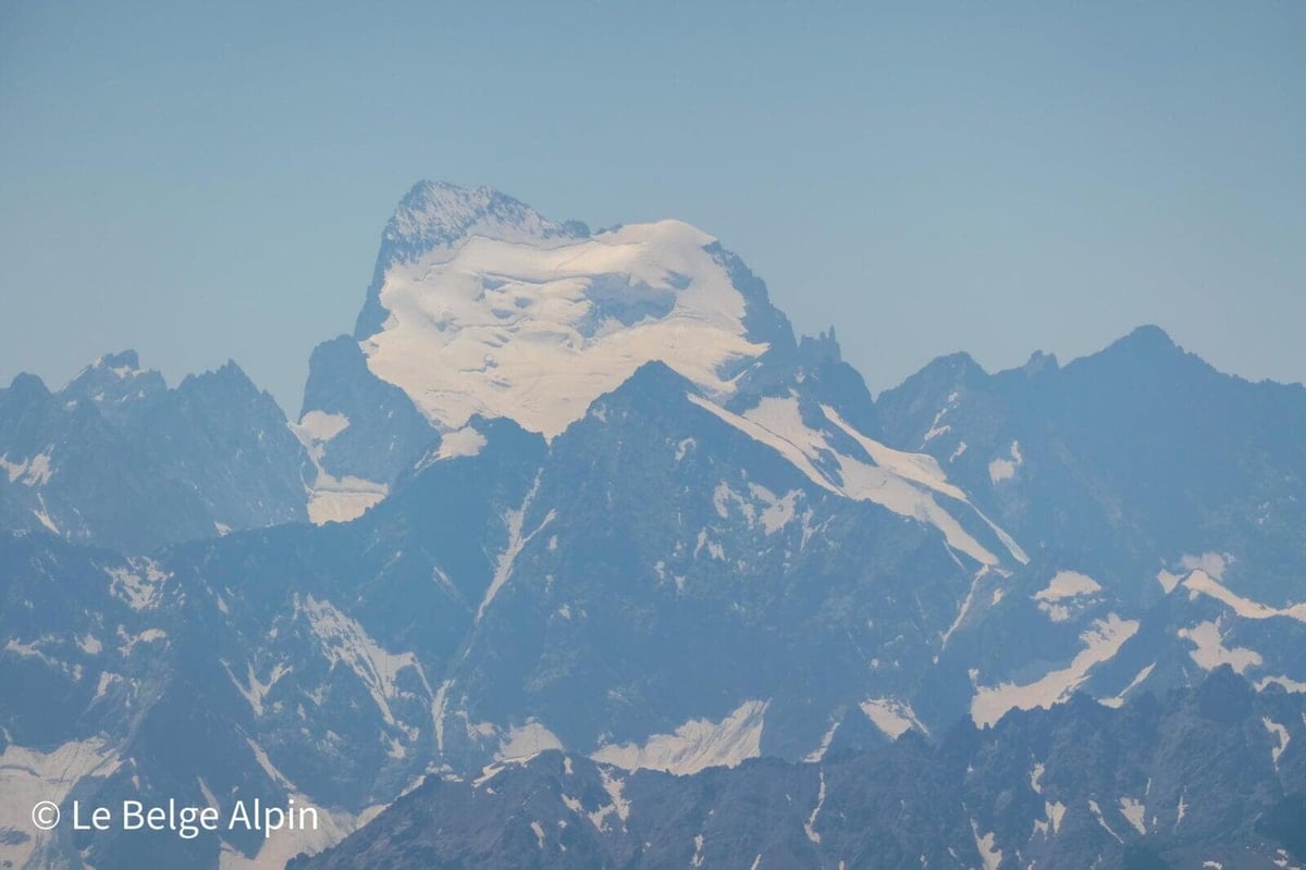 La Barre des Écrins dévoilée, zoom plein sud