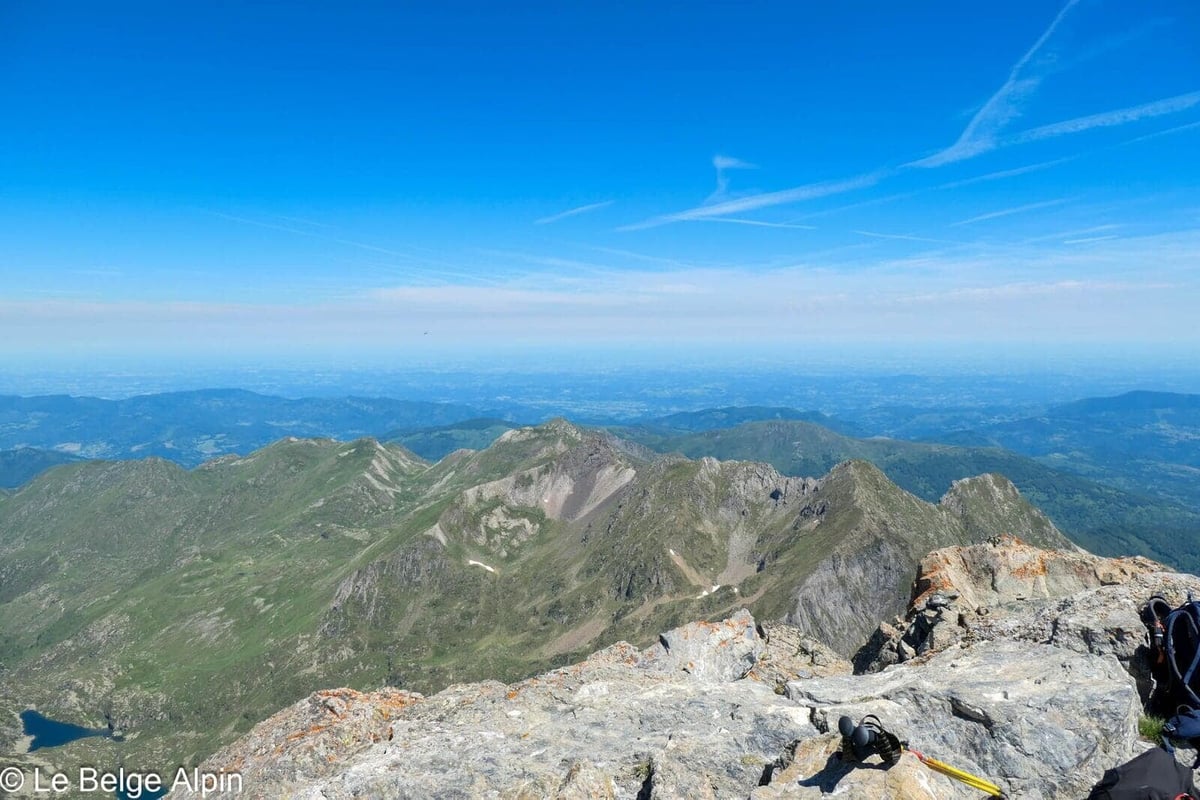 Au sommet du Mont Valier, 2838 m